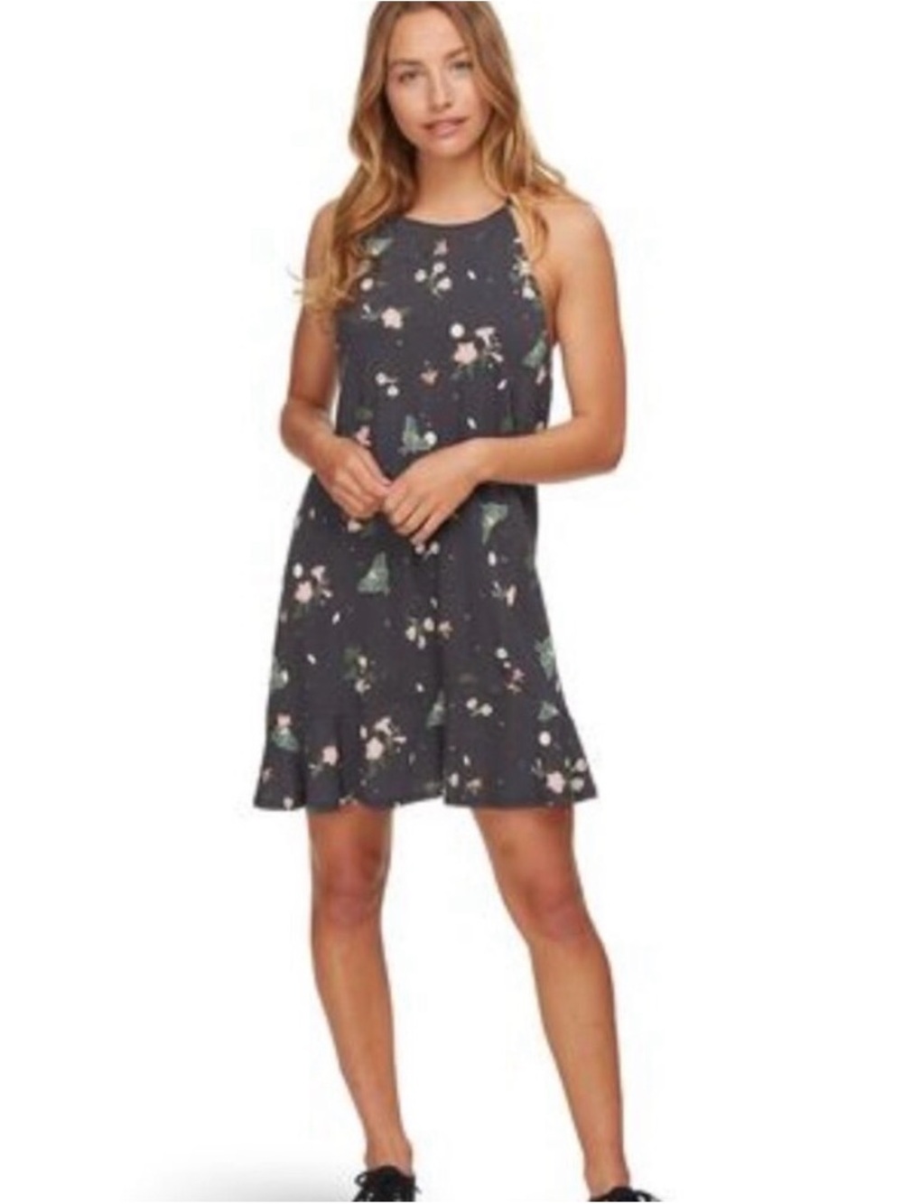 Patagonia Alpine Valley Dress Womens S Floral Moth Organic Cotton Outdoor